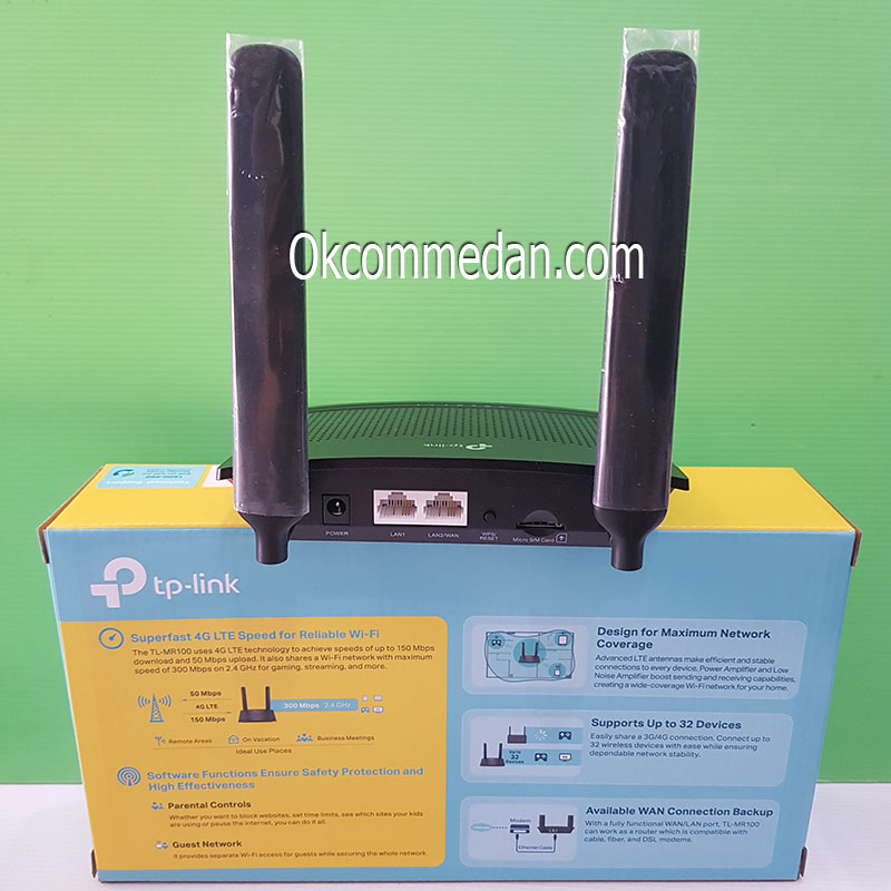 Jual Tplink TL-MR100 4G LTE Router Wireless 300 mbps