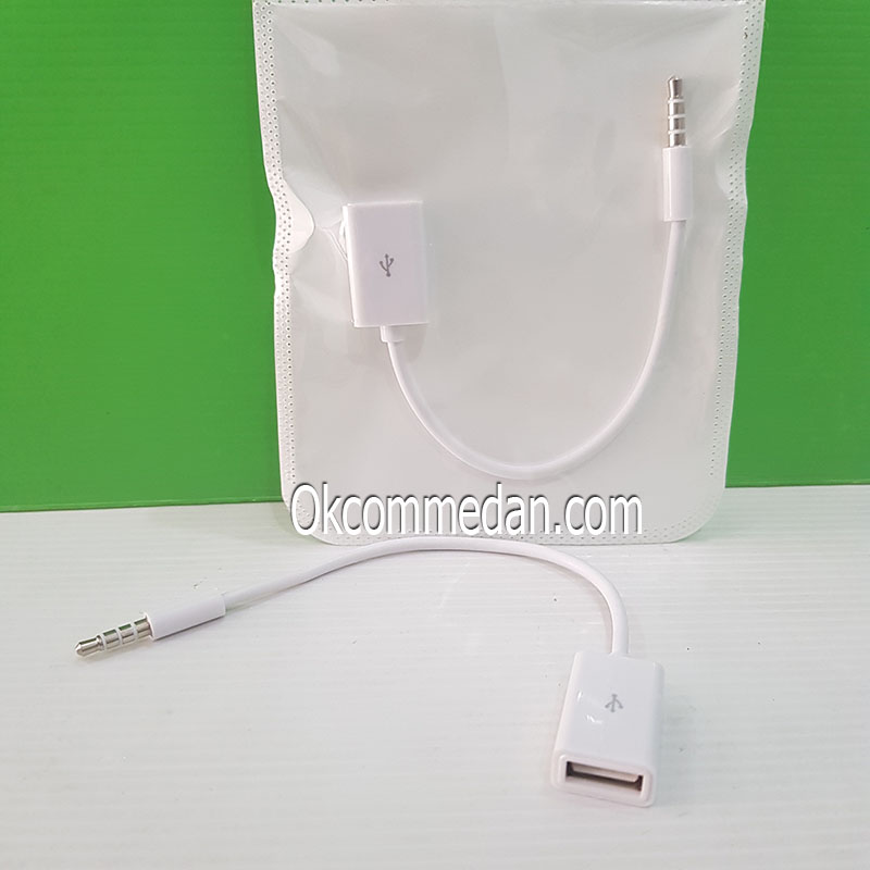 Kabel OTG Jack Audio 3,5 mm Untuk Memutar lagu dimobil