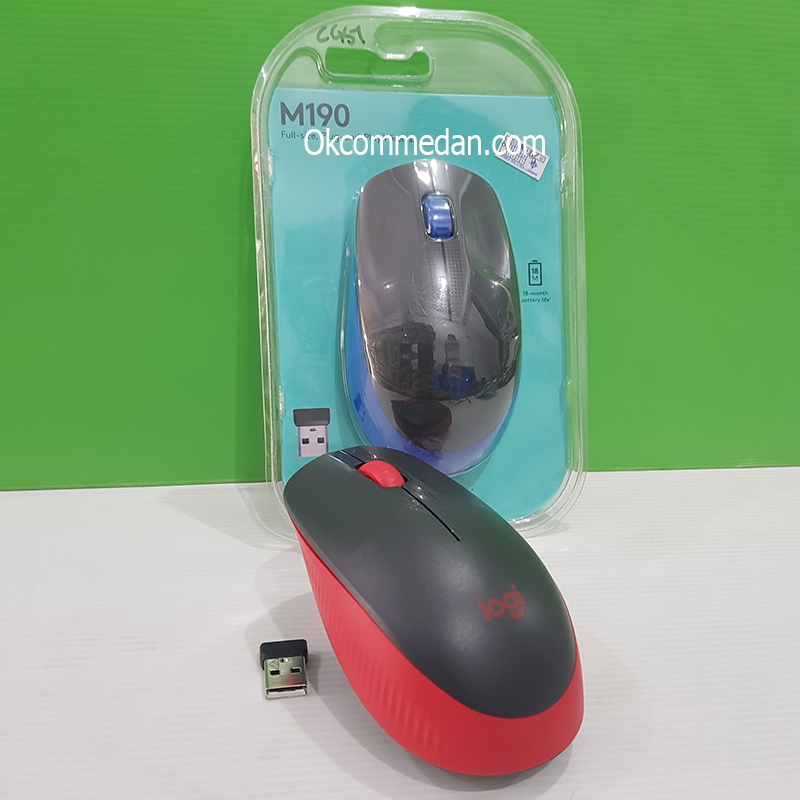 Jual Logitech M190 Mouse Wireless Full Sized
