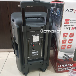 Advance Speaker K1212 Bluetooth dengan 2 Mic Wireless