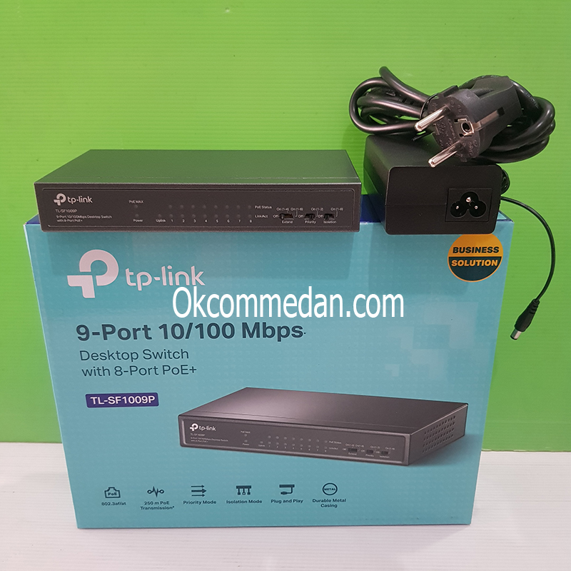 Tplink TL-SF1009P 9 Port 10per100 Mbps Switch dengan 8 port PoE