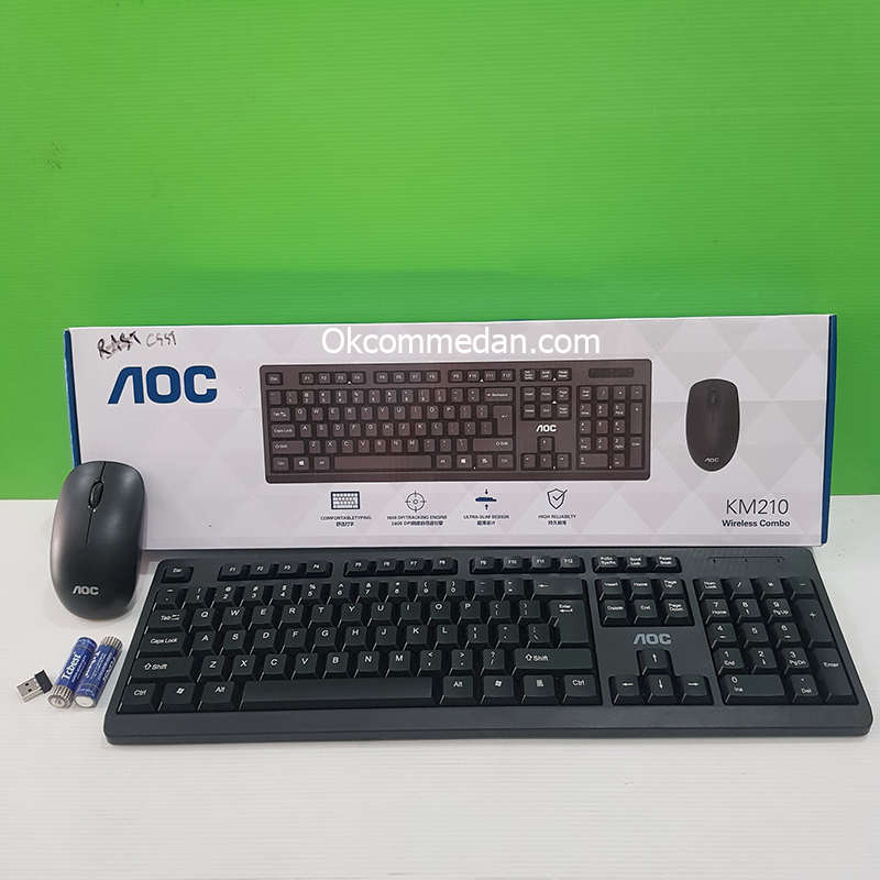AOC KM210 Keyboard dan Mouse Wireless