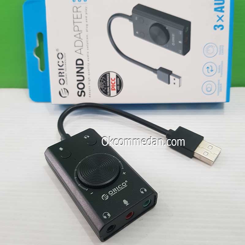 Jual Orico SC2 USB External Sound Card 3x Aux