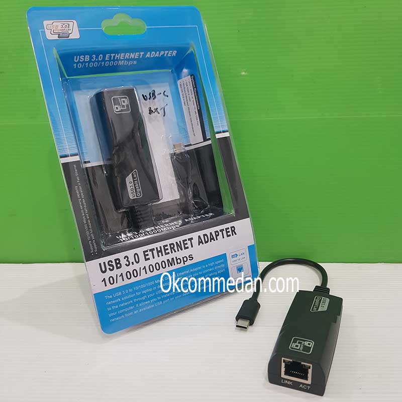 Kabel Adapter USB Tipe-C ke Gigabit Ethernet Lan