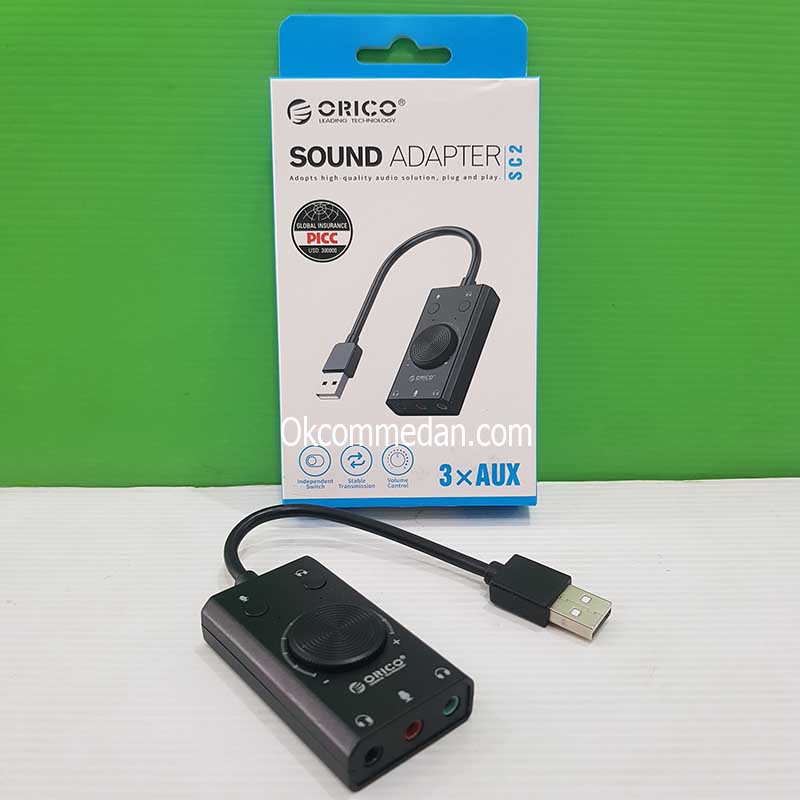 Orico SC2 USB External Sound Card 3x Aux