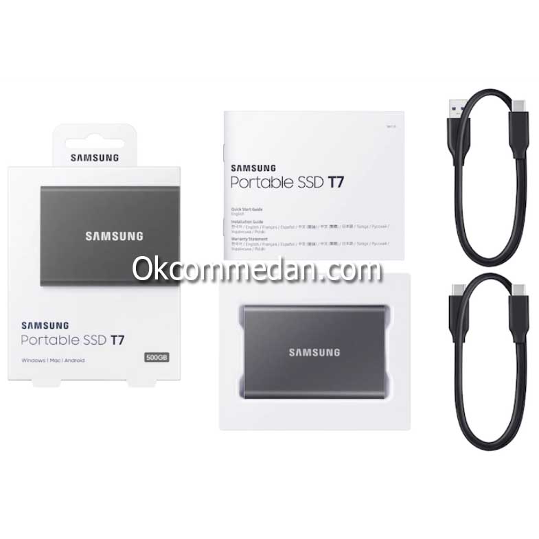 Jual Samsung T7 Portable SSD External 500 Gb