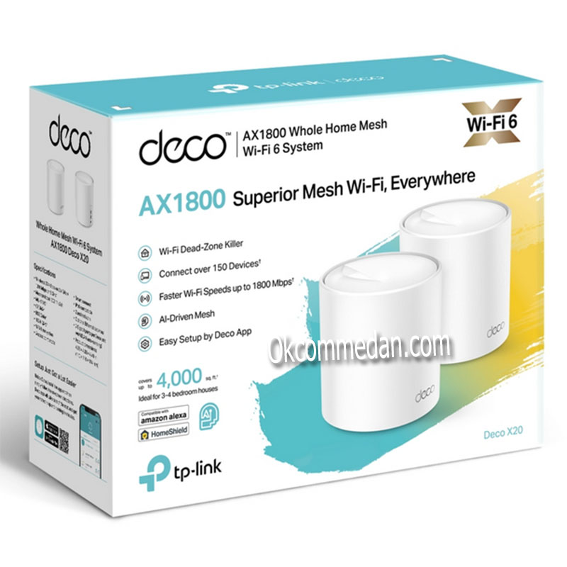 Tplink Deco X20 ( 2 Pack ) Home Mesh Wi-Fi System