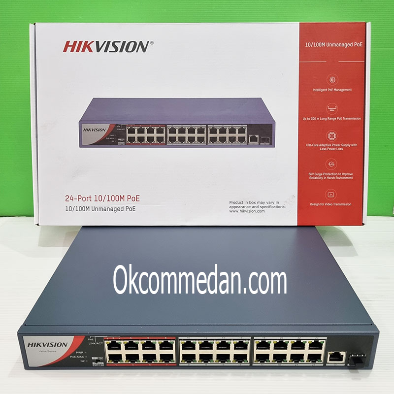 Hikvision 24 Port Fast Ethernet PoE Switch