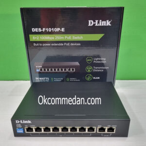 Jual Dlink DES F1010P-E 8 Port PoE dan 2 Port Uplink Switch