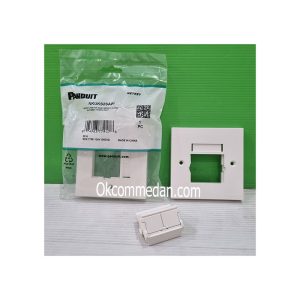 Faceplate Panduit Netkey 2 Lubang ( NKUKS2SAW )