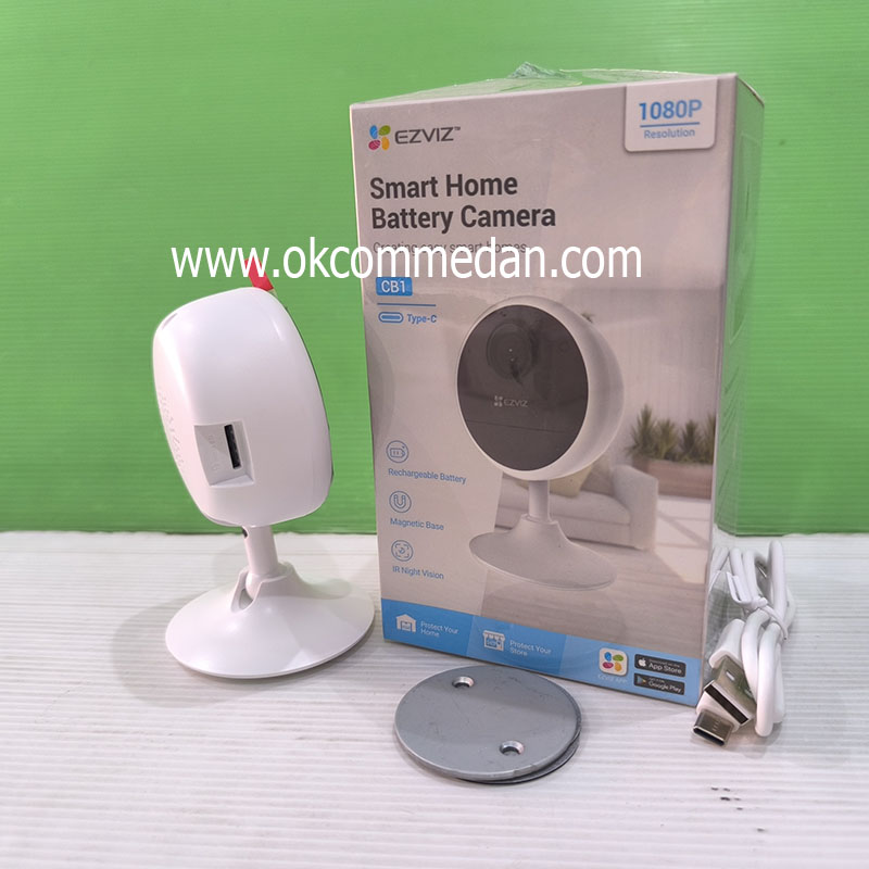 Jual Ezviz CB1 Wi-Fi Smart Home Camera Dengan Baterai 2 MP