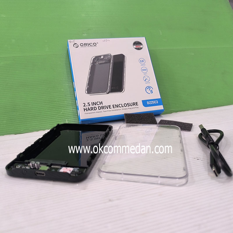 Jual Orico DZ25C3 HDD atau SSD Enclosure 2,5 inchi