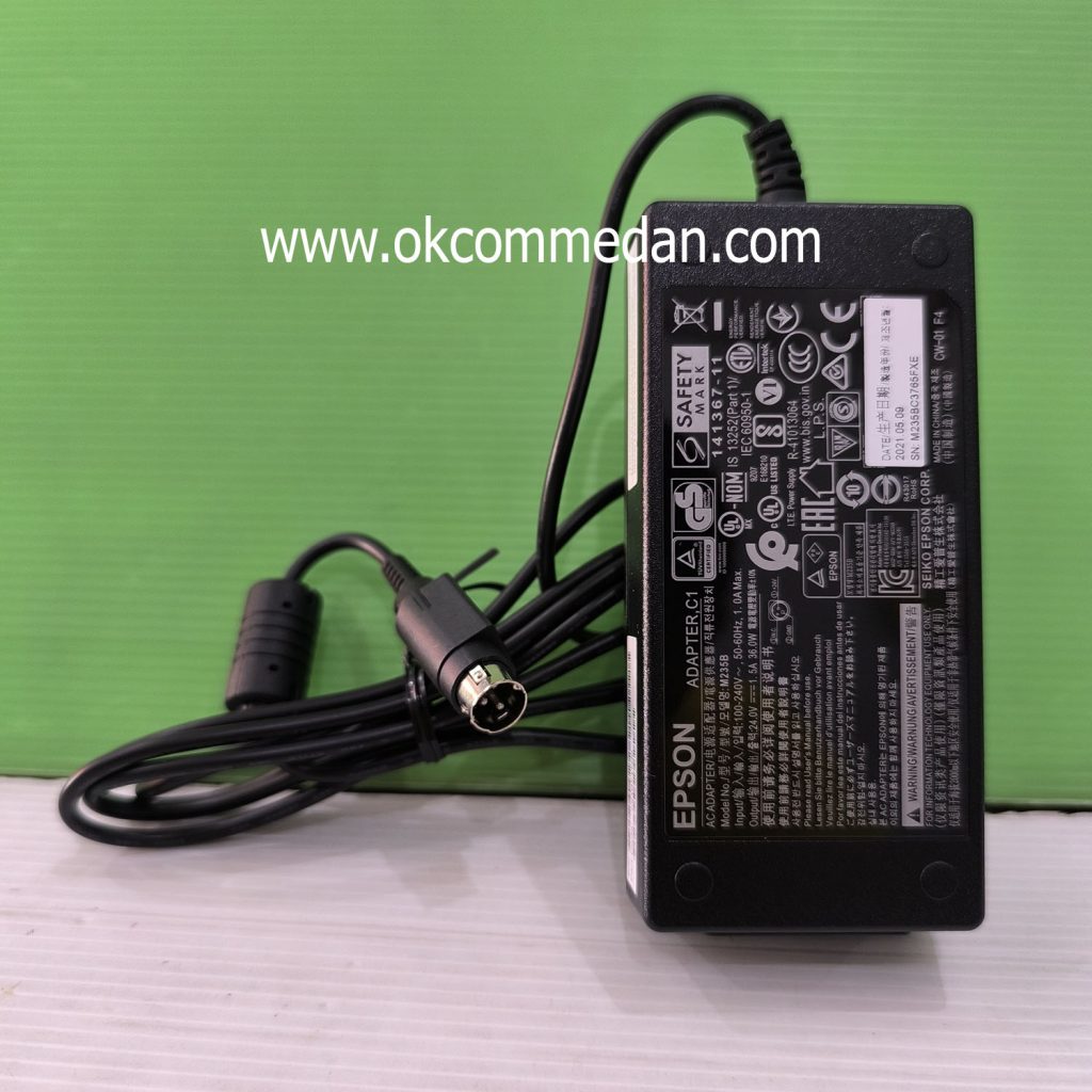Adaptor Printer Epson Model M235B 24 volt 1,5A