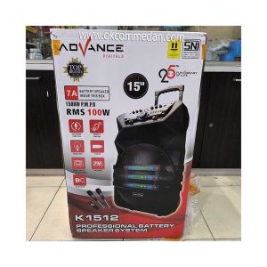 Advance Speaker K1512 Dengan 2 Mic Wireless