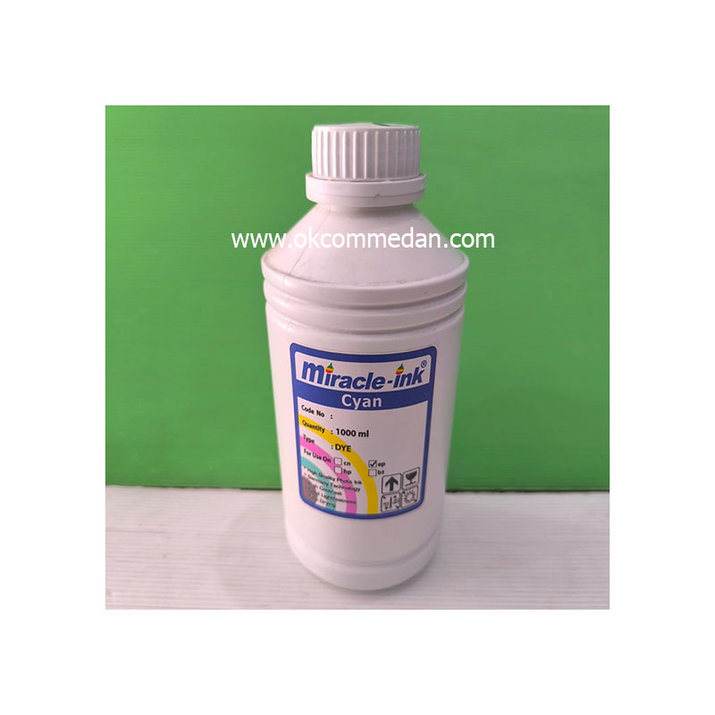 Tinta Miracle Epson 1 Liter Warna Cyan