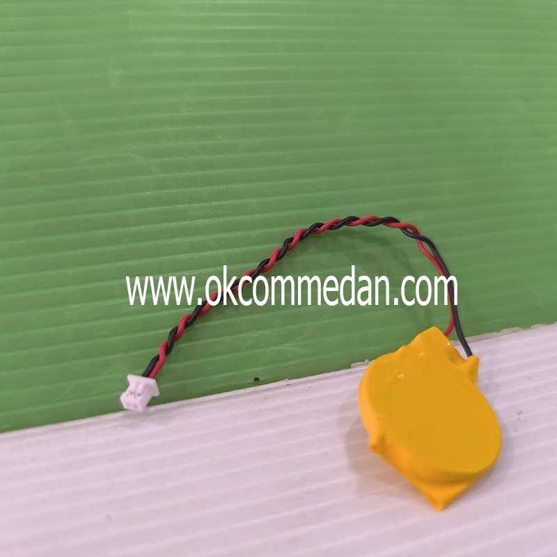 Jual Baterai CMOS Bios Untuk Laptop CR2032 dengan Kabel 2 Pin