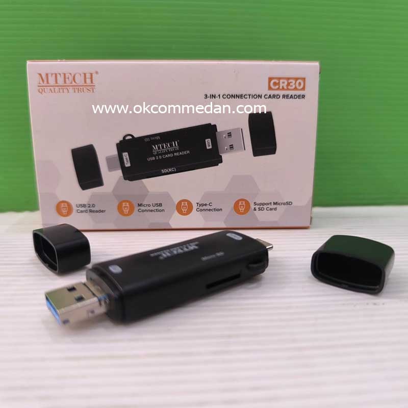 Mtech CR30 Card Reader 3 in 1 Connection