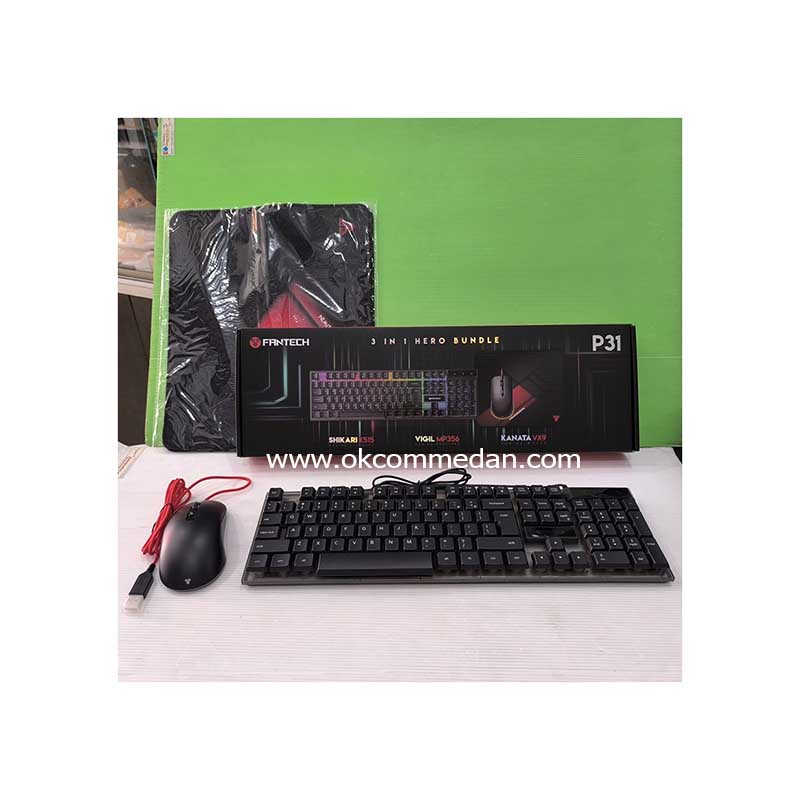 Fantech P31 3 in 1 Combo Keyboard Mouse dan Mousepad