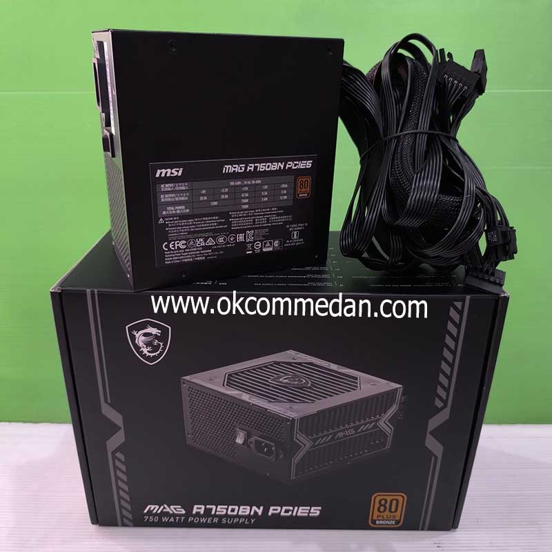 Jual Power Supply MSI MAG A750BN PCIE5 750 watt