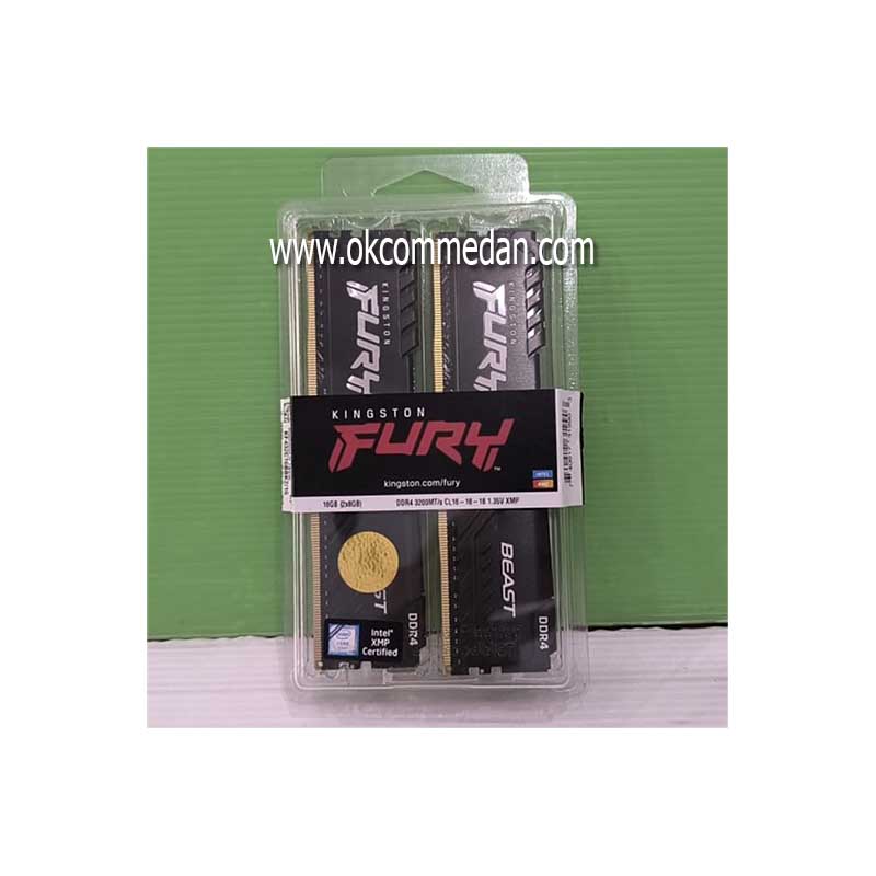 Memory PC Kingston Fury Beast 16 Gb DDR4 3200 (2 x 8 Gb)