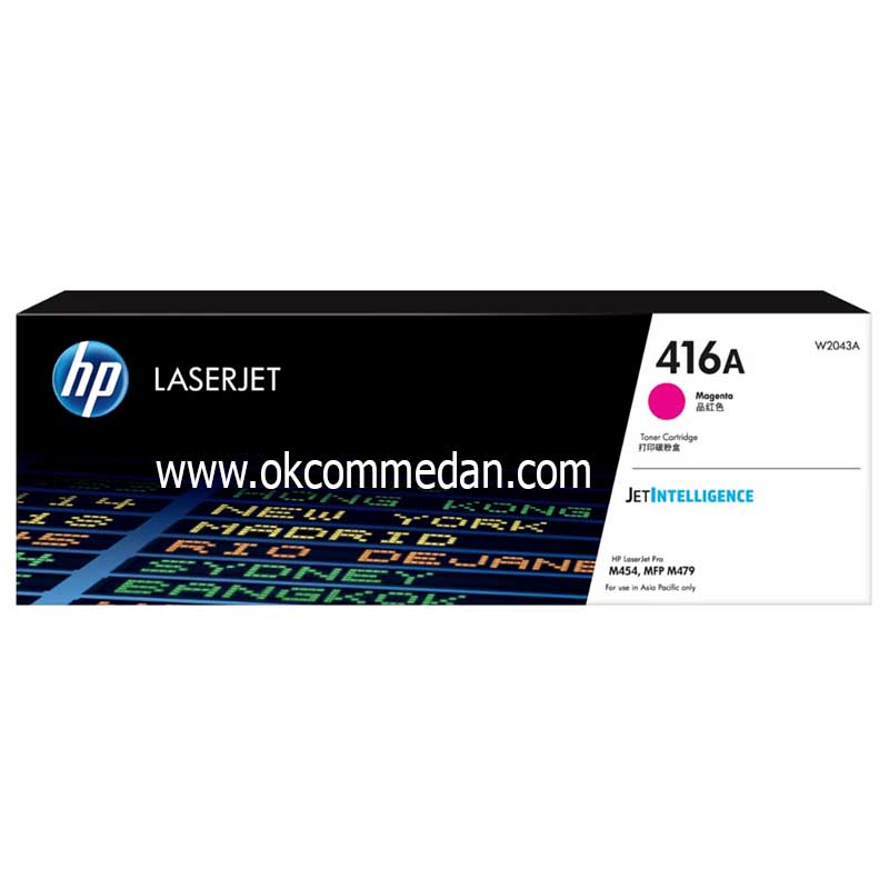 Toner Cartridge Asli HP 416A Magenta ( W2043A )