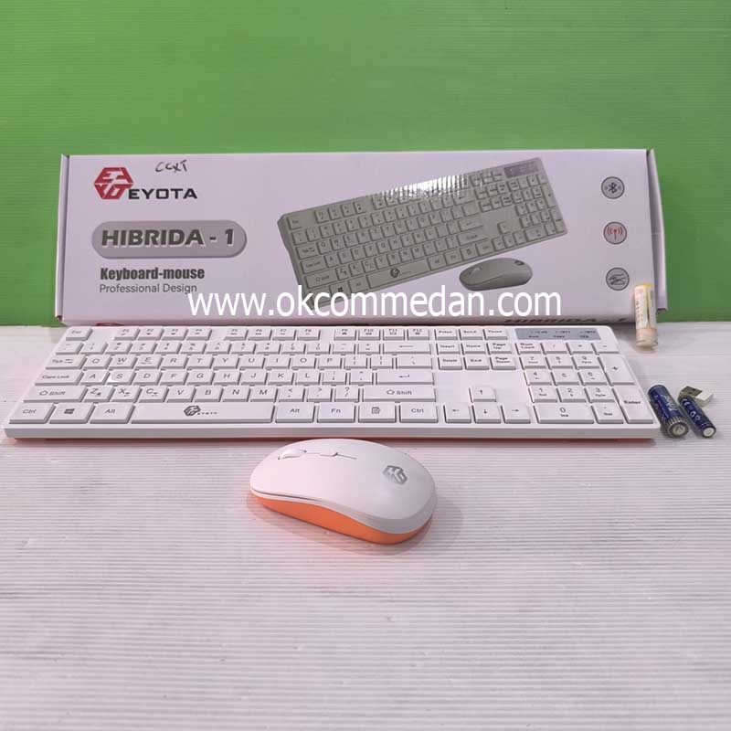 Jual Eyota Hibrida-1 Keyboard Mouse Wireless USB dan Bluetooth