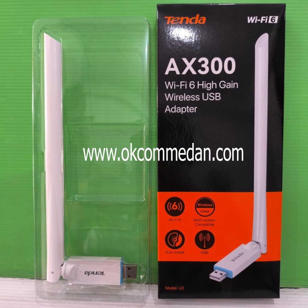 Jual Tenda U2 Wireless USB Adapter Wi-Fi 6 AX300