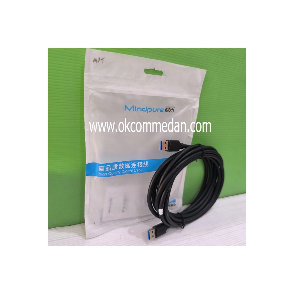 Mindpure Kabel USB 3,0 Jantan ke USB 3,0 Jantan 3 meter