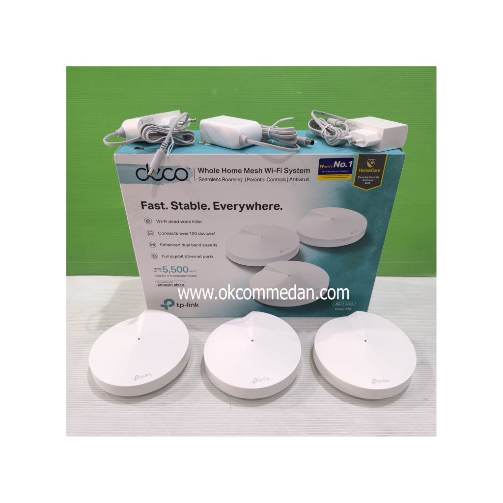 Tplink Deco M5 3 pack Home Mesh Wifi System AC1300