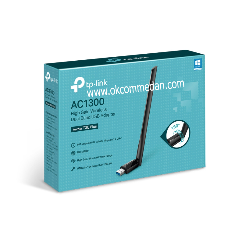 Jual Tplink Archer T3U Plus AC1300 Wireless USB Adapter High Gain