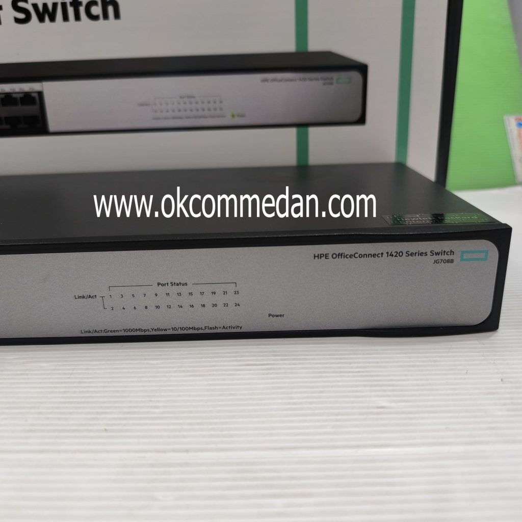Harga HP Enterprise Office Connect 1420 24 Port Gigabit Switch (JG708B)
