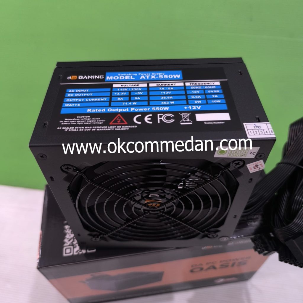 Jual Digital Alliance Oasis 550 watt Power Supply Untuk PC