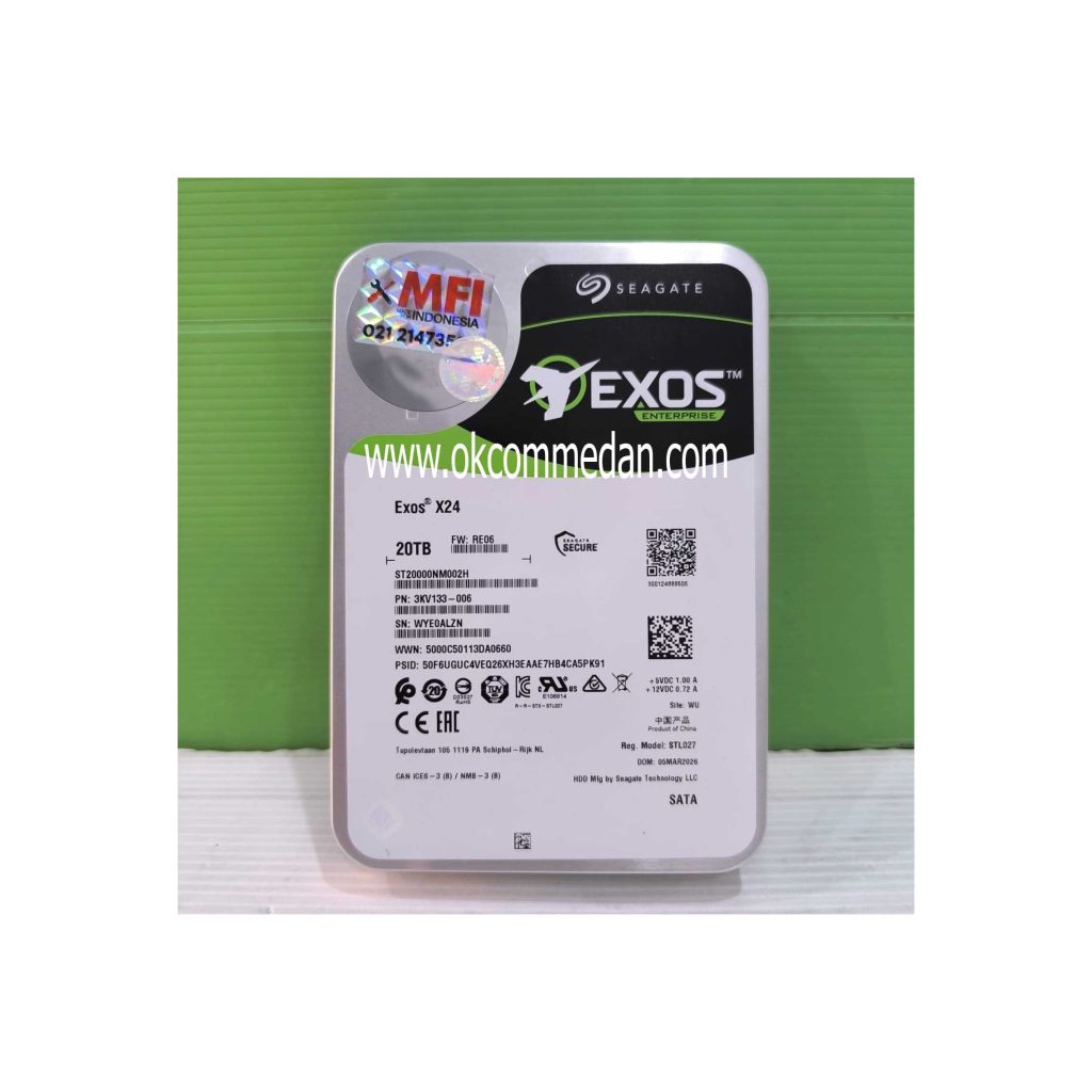 Harddisk Seagate Exos X24 20 TB Enterprise