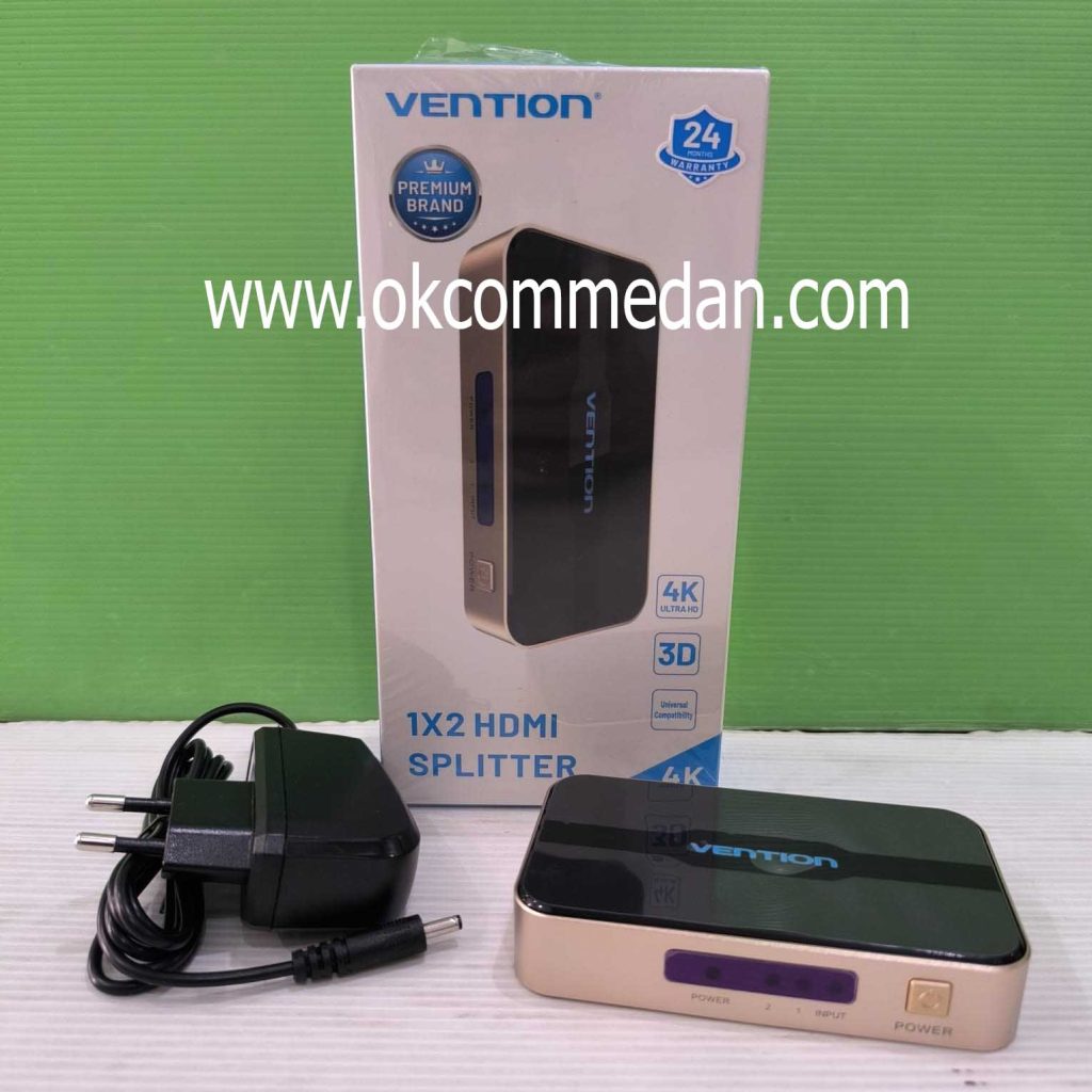Jual HDMI Splitter Vention 2 Port ( ACB )