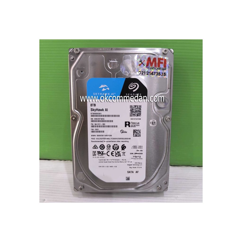 Harddisk Seagate Skyhawk Ai 8 TB ( ST8000VE001 )