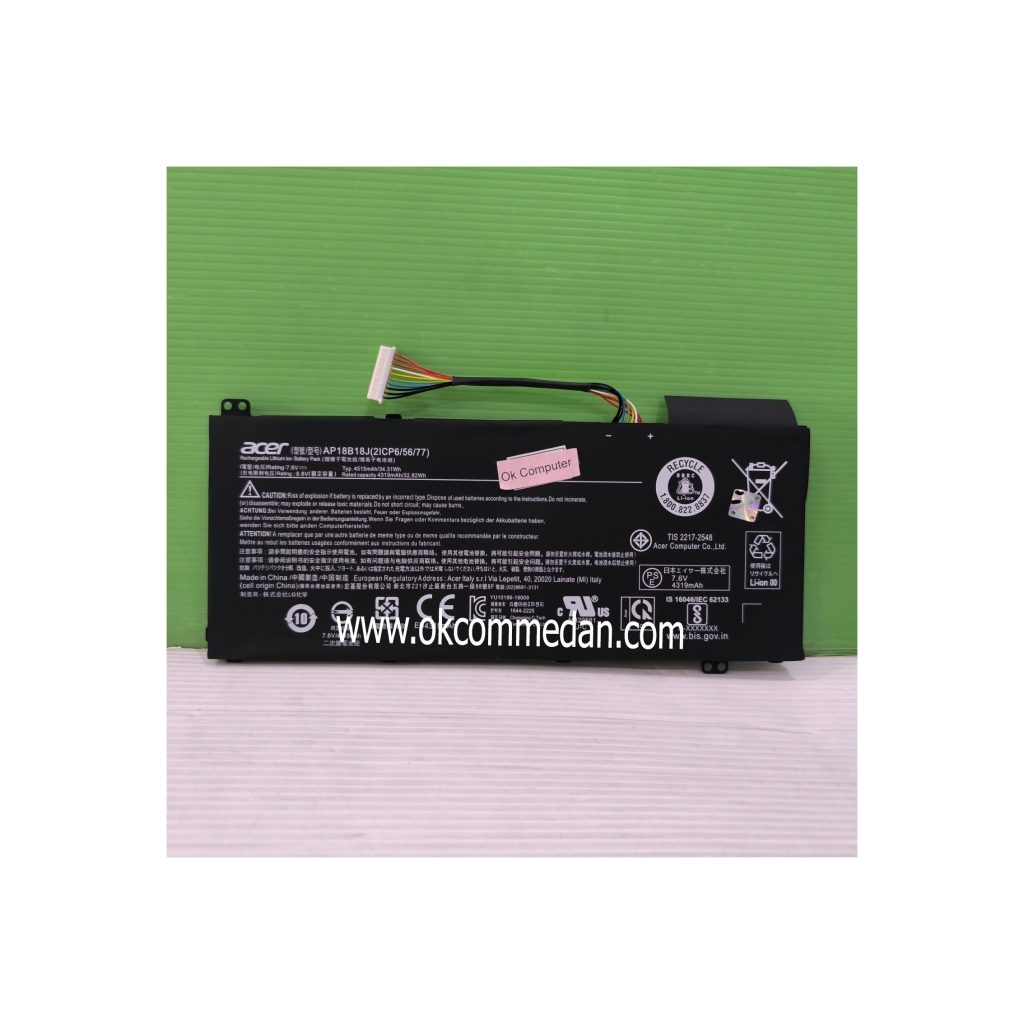 Baterai Baru Untuk Laptop Acer AP18B18J