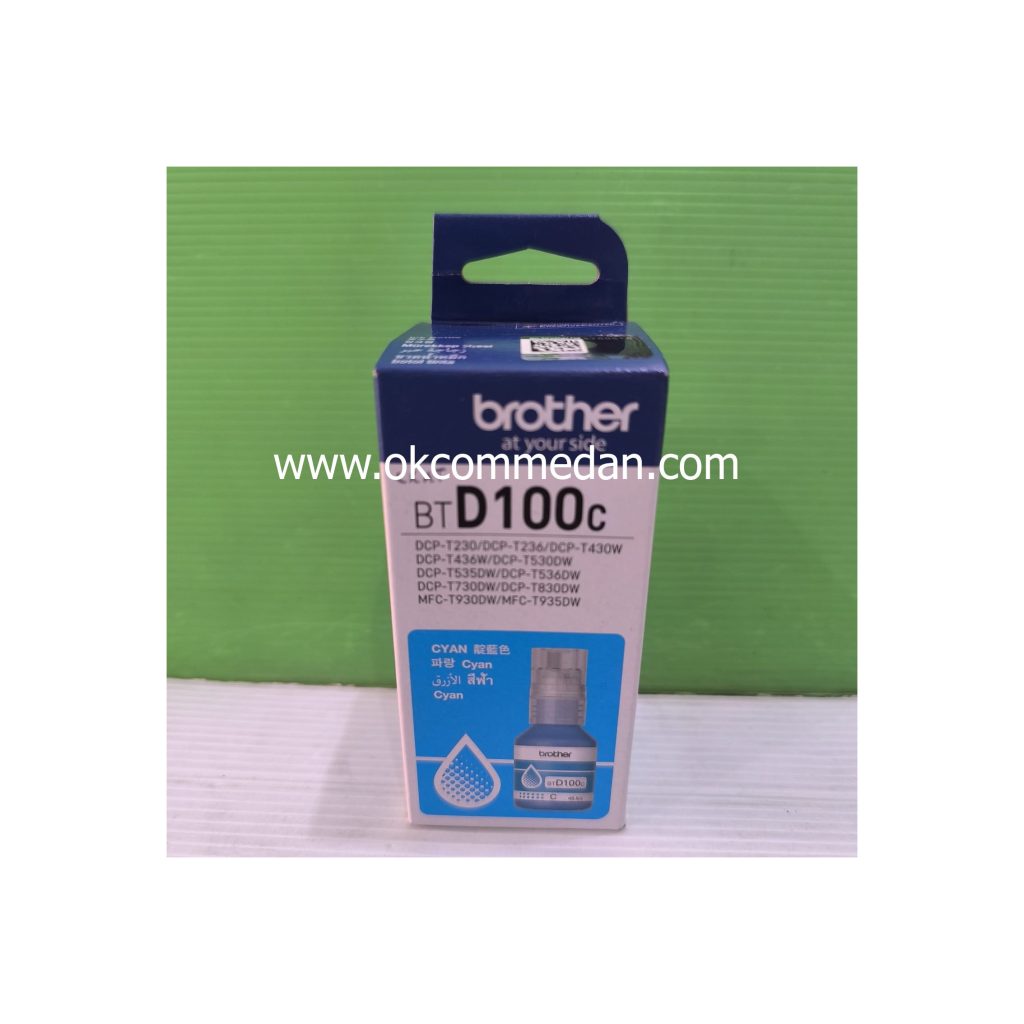 Tinta Brother BTD100c Warna Cyan